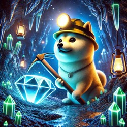 Diamond hand Doge logo