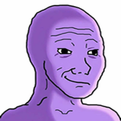 Purple Wojak sol coin image